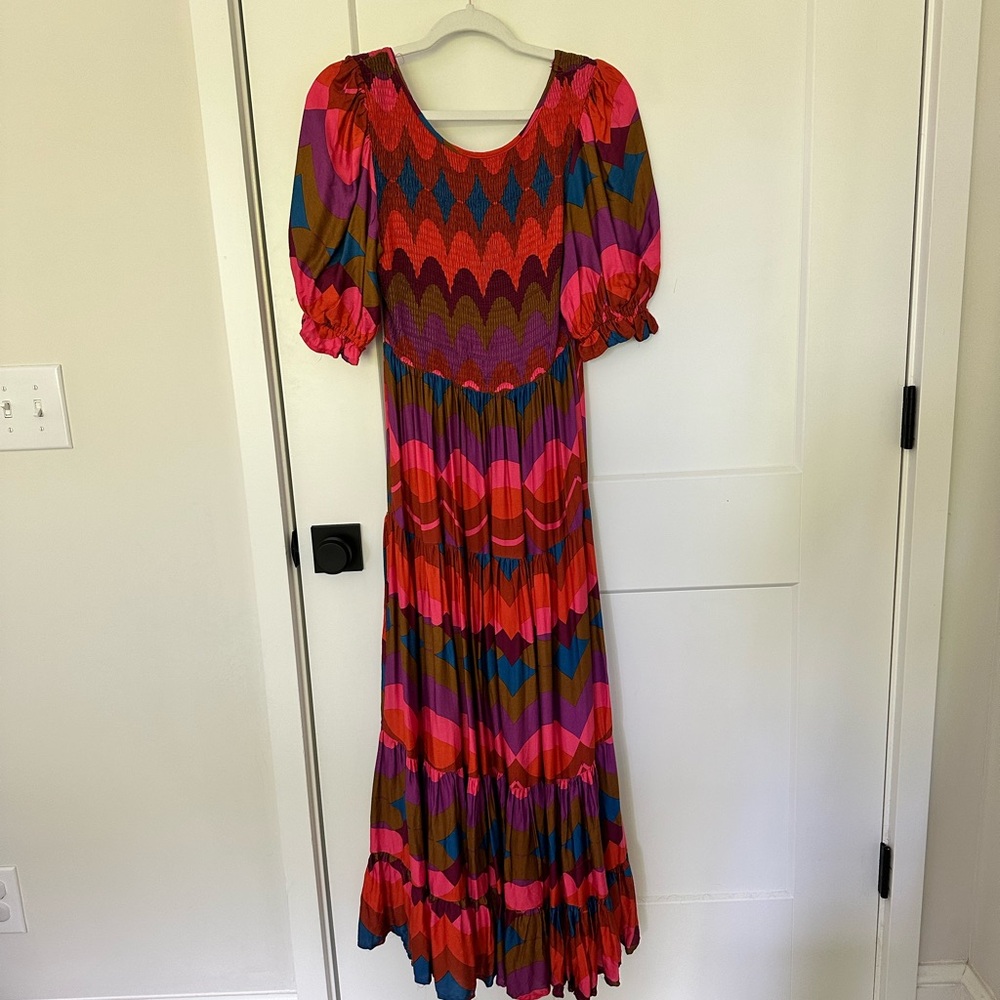 Colorful Chevron Maxi Dress
